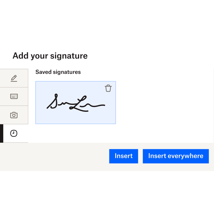 A handwritten signature created using HelloSign's interface